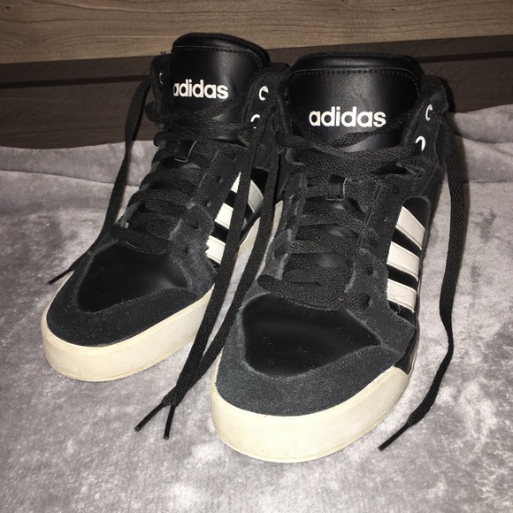 adidas black high tops